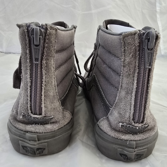 Vans Gray High-Top Sneakers Men's Size 6.5 Women's Size 8 Unisex - Picture 3 of 9